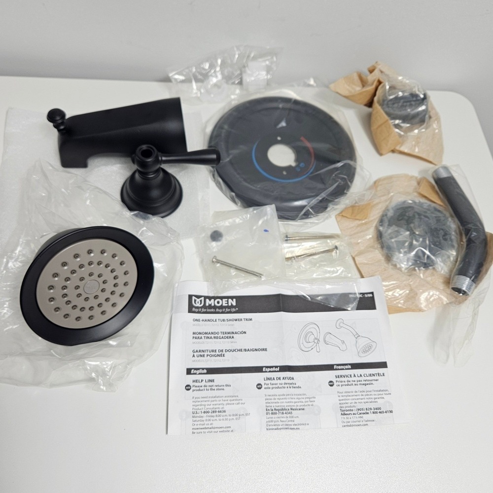 Moen Kingsley T2113WR Wrought Iron Tub and Shower Trim Kit Posi-Temp NEW